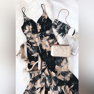 Lulu’s High-Low Floral Maxi Dress | Size Small